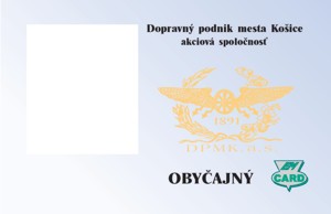 Bezkontaktná čipová karta - obyčajná