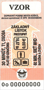 Základný lístok prestupný