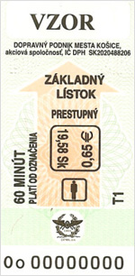 Základný lístok prestupný