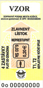 Zľavnený lístok neprestupný